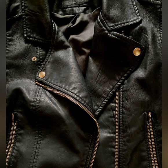 BlankNYC Hooded Faux Leather Moto Jacket - Picture 3 of 6